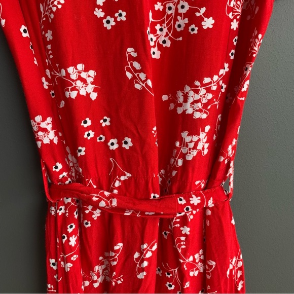 Rue Stiic Red Floral Dress Size 8 - Picture 6 of 6